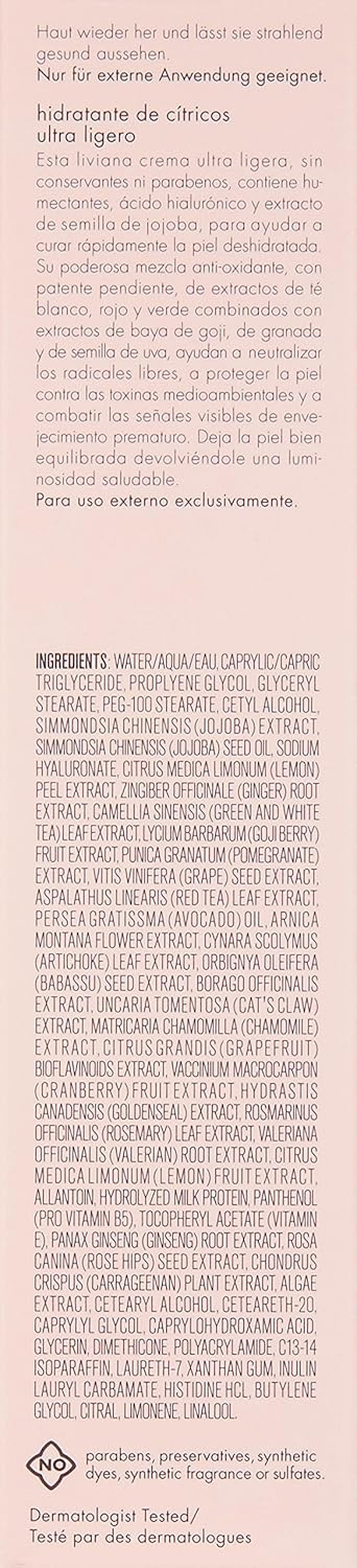 Ultra Light Citrus Moisturizer, 1.7 Fl Oz