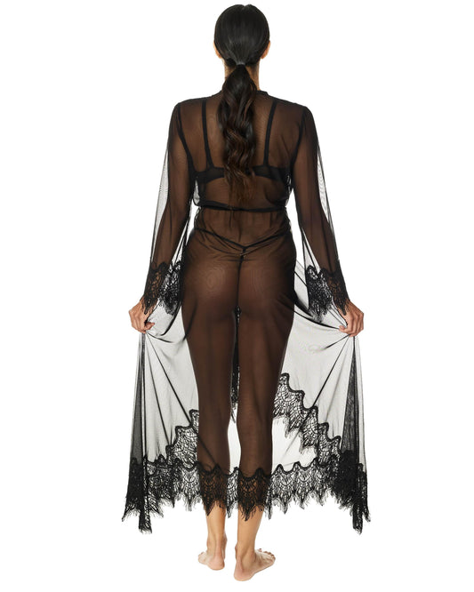 Sheer Maxi Mesh Robe, Rana-1