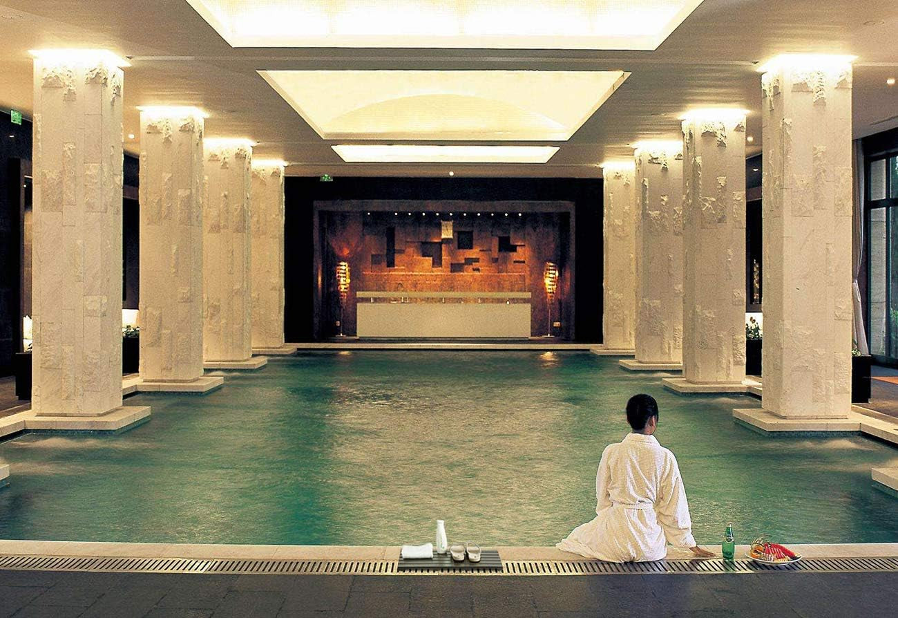 Bamboo Bath Mat, Extra Large, 31.50 X 18.35 X 1.3 Inches - Non-Slip Floor Mat for Bathroom