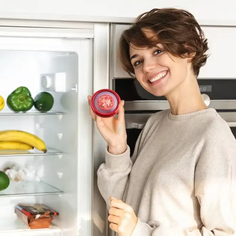 4-Pack Mini Silicone Food Saver Boxes | Refrigerator Storage