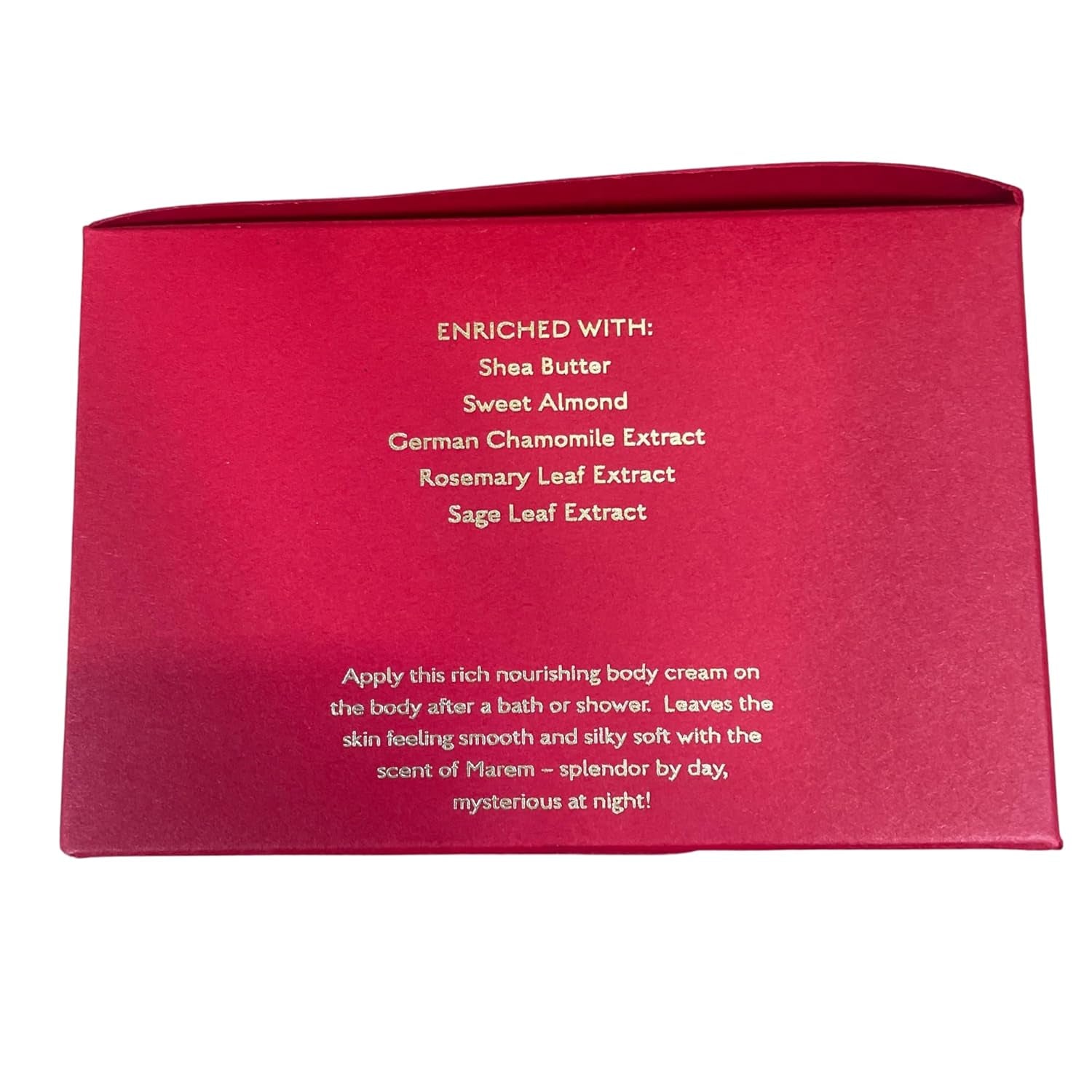 Marem Body Cream, Natural Scented Moisturizer, Soothing, Velvety-Smooth Formula, Made in USA, 8 Oz Jar