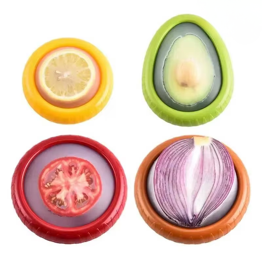 4-Pack Mini Silicone Food Saver Boxes | Refrigerator Storage