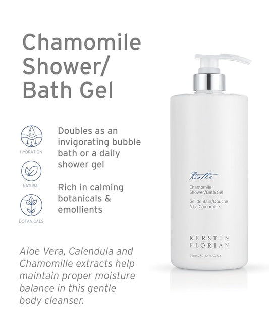 Chamomile Shower and Bath Gel | Aromatherapy Body Wash (13.5 Fl Oz)