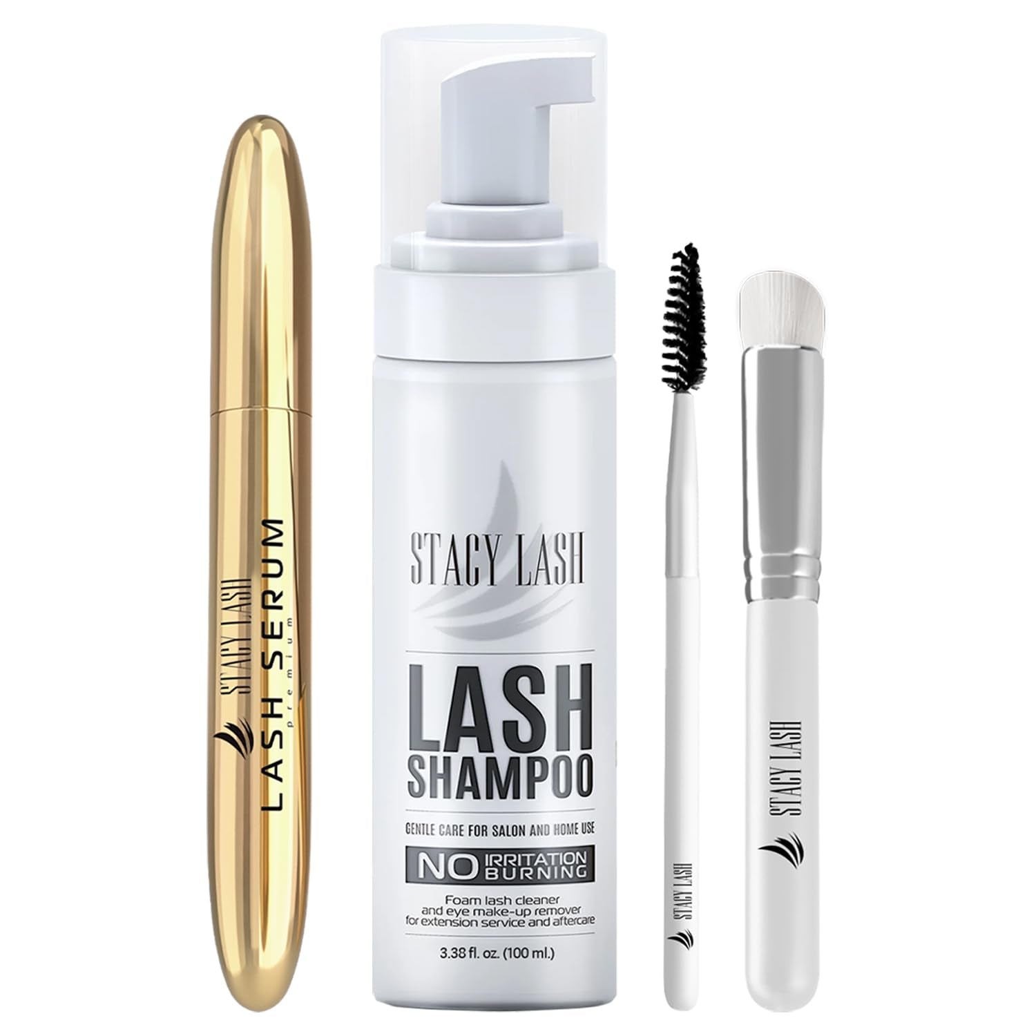 Lash Shampoo 100Ml+ Eyelash Growth Serum Cleaning Kit of Eye Makeup Remover (Cleanser) + Brush & Eyelash Serum for Eyelash Growth and Thickness