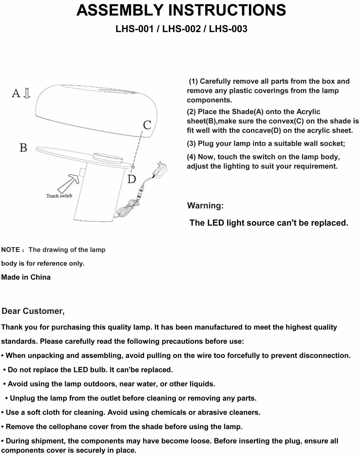 Bachatskiy White Table Lamp-1