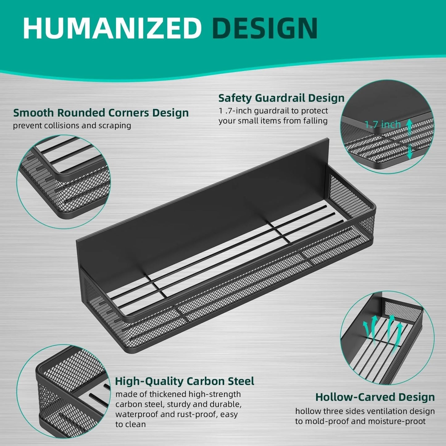 No-Drill Spice Rack Organizer | Heavy Duty Magnetic Kitchen Shelf for Fridge Side (15kg Capacity)