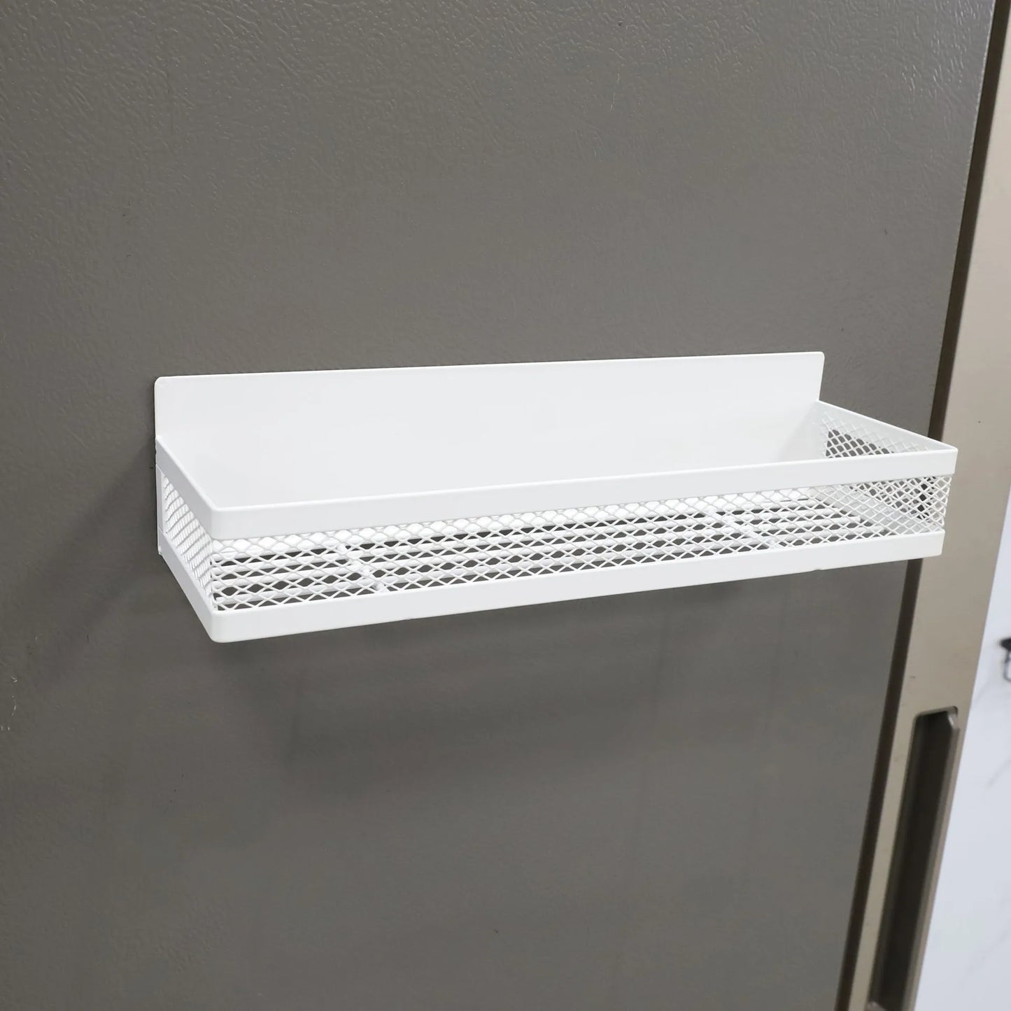 No-Drill Spice Rack Organizer | Heavy Duty Magnetic Kitchen Shelf for Fridge Side (15kg Capacity)