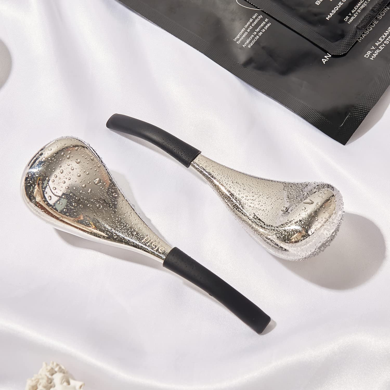 Ice Globes Facial Skin Care Tools for Face Eyes, Stainless Steel Face Beauty Cryo Sticks, Esthetician Supplies Cooling Spa Globes Cold Roller with Storage Case