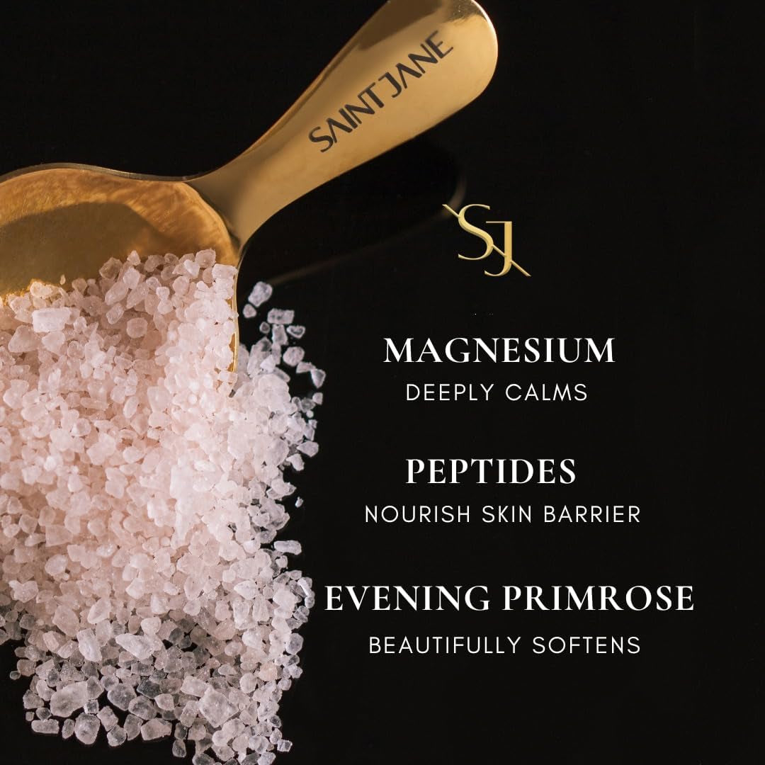 - Deep Sleep Bath Salts with Magnesium + Peptides | Luxury, Floral-Infused, Clean Skincare (12 Oz | 355 Ml)